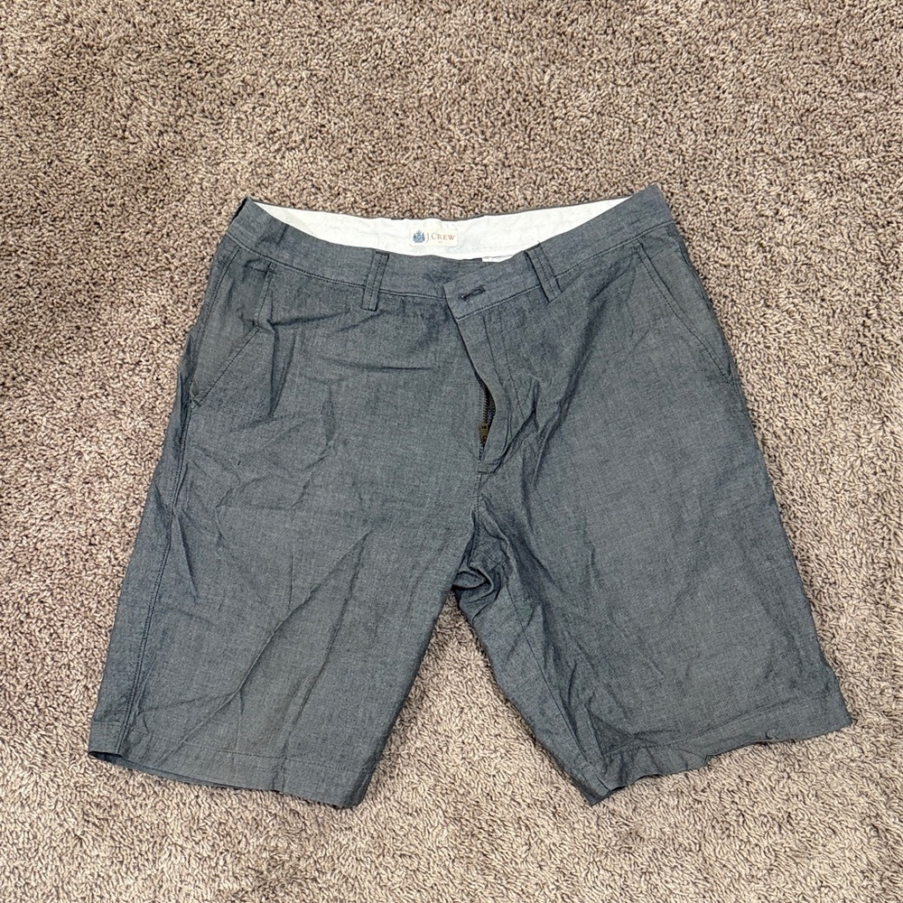J. Crew Men's Charcoal Flat Front Shorts